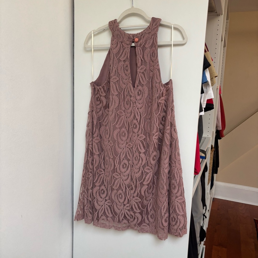 Altar'd State Mauve Lace Dress - Picture 4 of 5